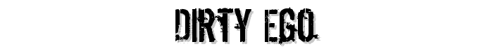 Dirty Ego font